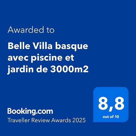 Belle Villa Basque Avec Piscine Et Jardin De 3000M2 Saint-Jean-de-Luz Exteriör bild